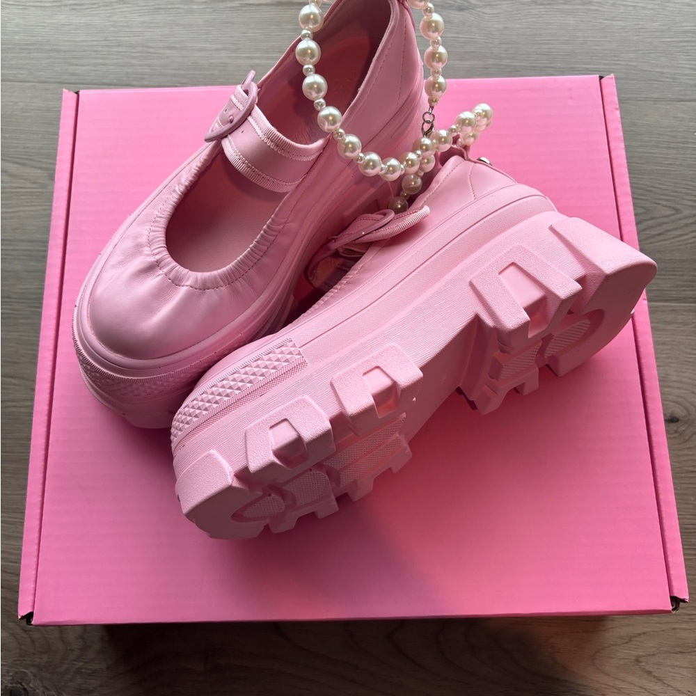 Sugar Thrillz Pink Chunky Platform Shoes